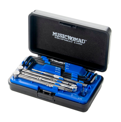 Gitarren Trussrod Schlüssel Set 11-teilig im Aluminium-Case
