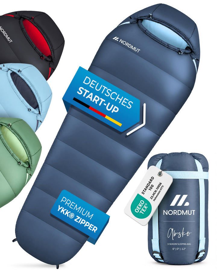 Mumienschlafsack Ultraleicht 300GSM wasserfest Camping 900g