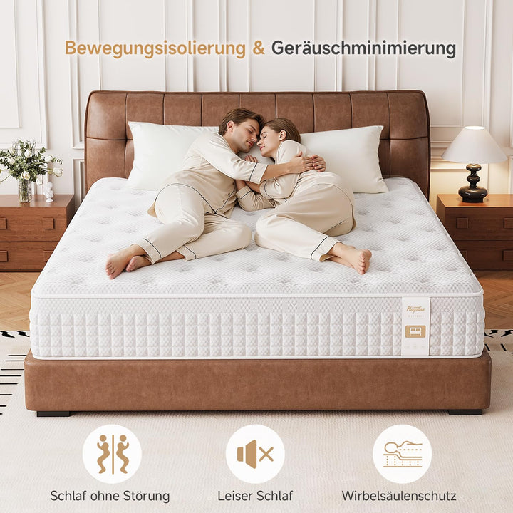 Matratze 120x200 cm Taschenfederkern 9-Zonen H3/H4 28 cm hoch - Bild 5