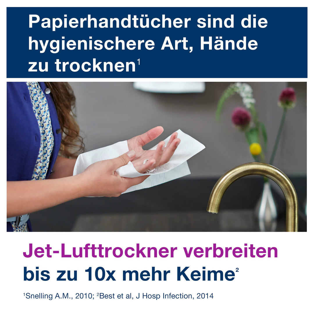 Rollenhandtuch 2-lagig Blau H1 150m ISEGA-zertifiziert 6 Rollen - Bild 4