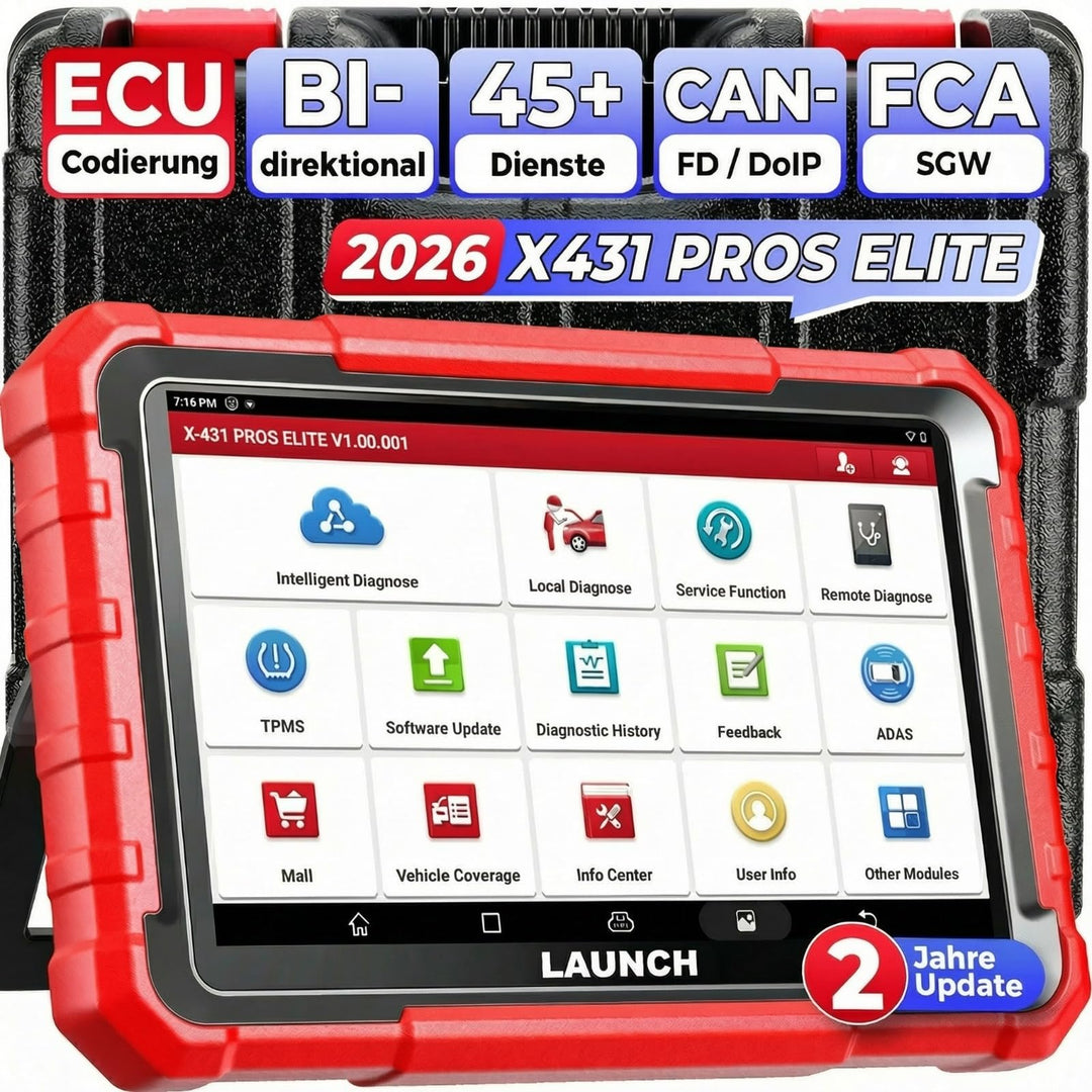 OBD2 Diagnosegerät bidirektional mit ECU-Codierung für alle KFZ