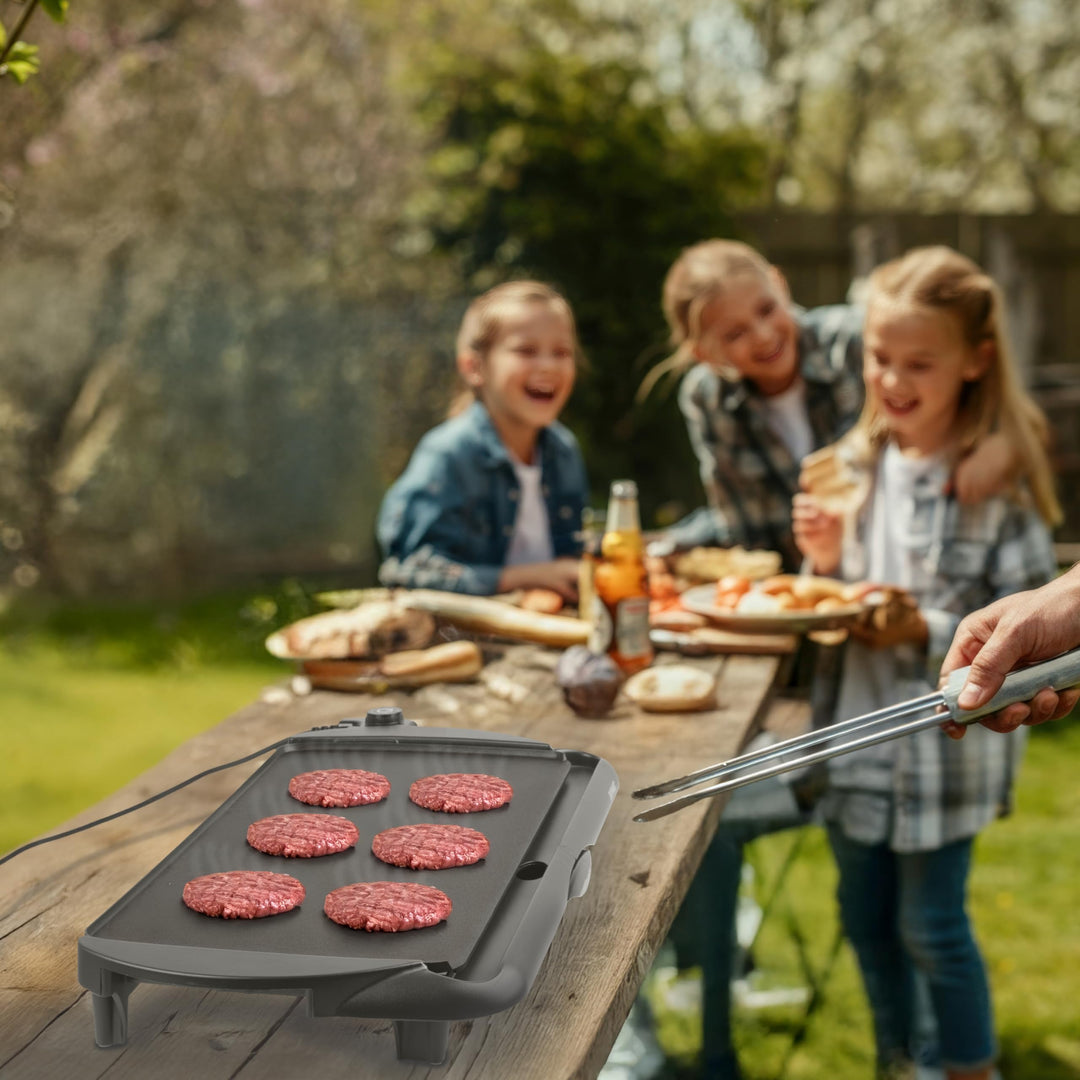 Elektro-Tischgrill 2000W Antihaftbeschichtung 52x27cm Plancha - Bild 8