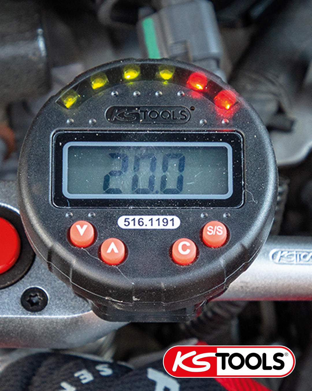 Digitaler Drehwinkelmesser magnetisch Ø 55 mm mit LED-Anzeige - Bild 6