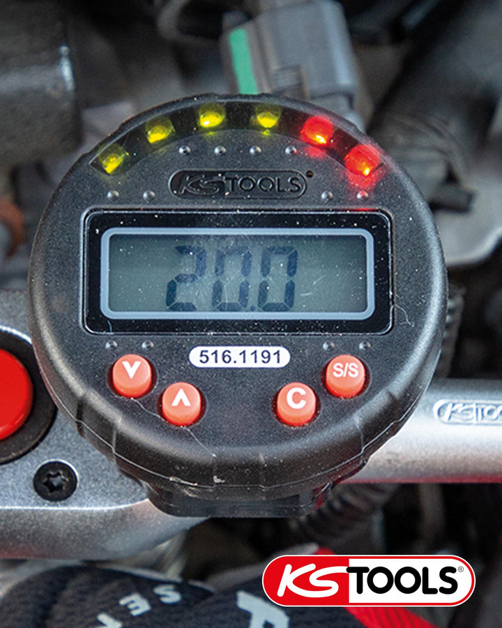 Digitaler Drehwinkelmesser magnetisch Ø 55 mm mit LED-Anzeige - Bild 6