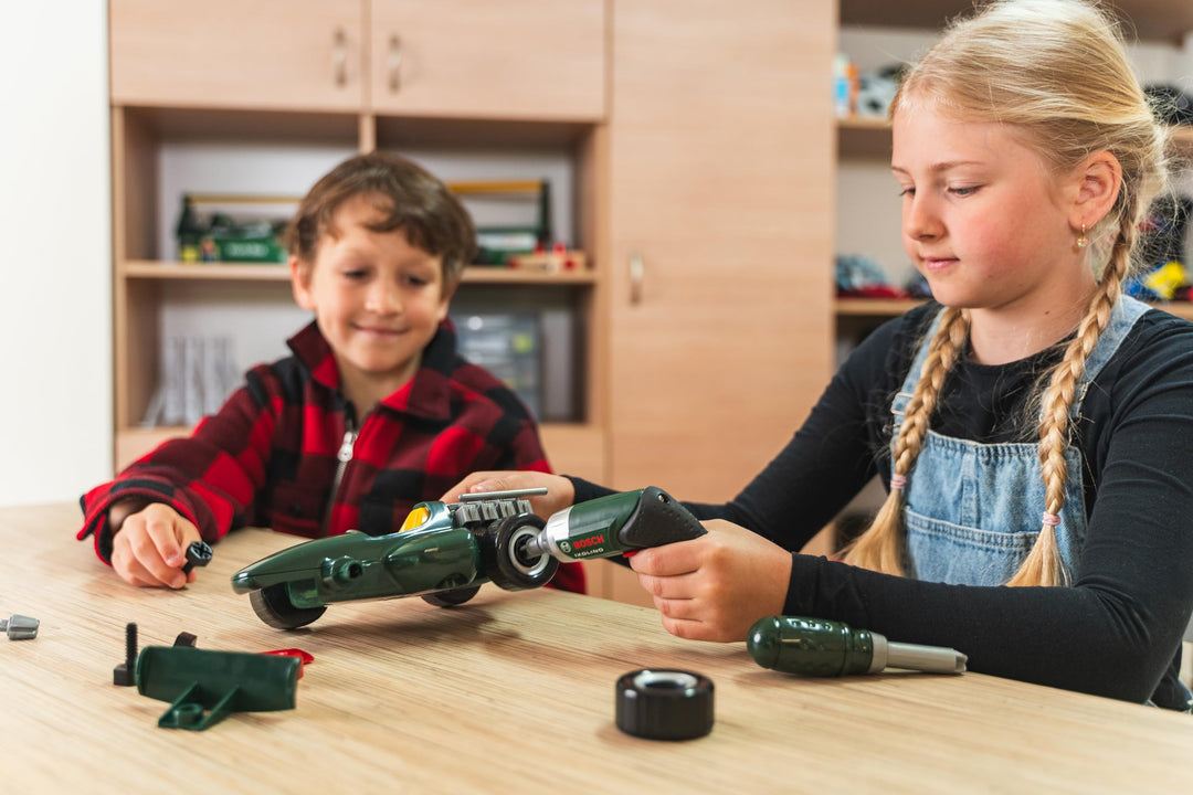 Kinder-Werkzeugkoffer Rennauto mit Akkuschrauber ab 3 Jahren - Bild 8