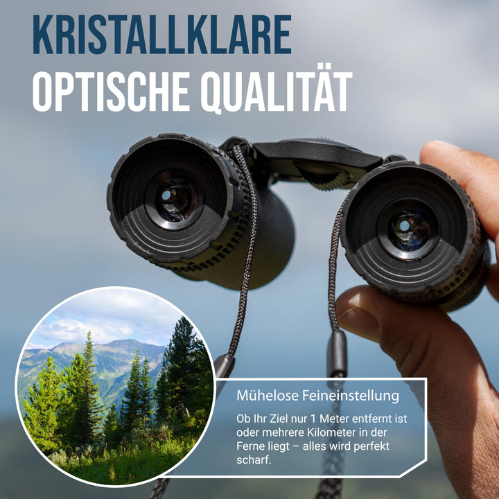Kompakt-Fernglas 8x25 HD leicht 238g mit Tragetasche Outdoor - Bild 3