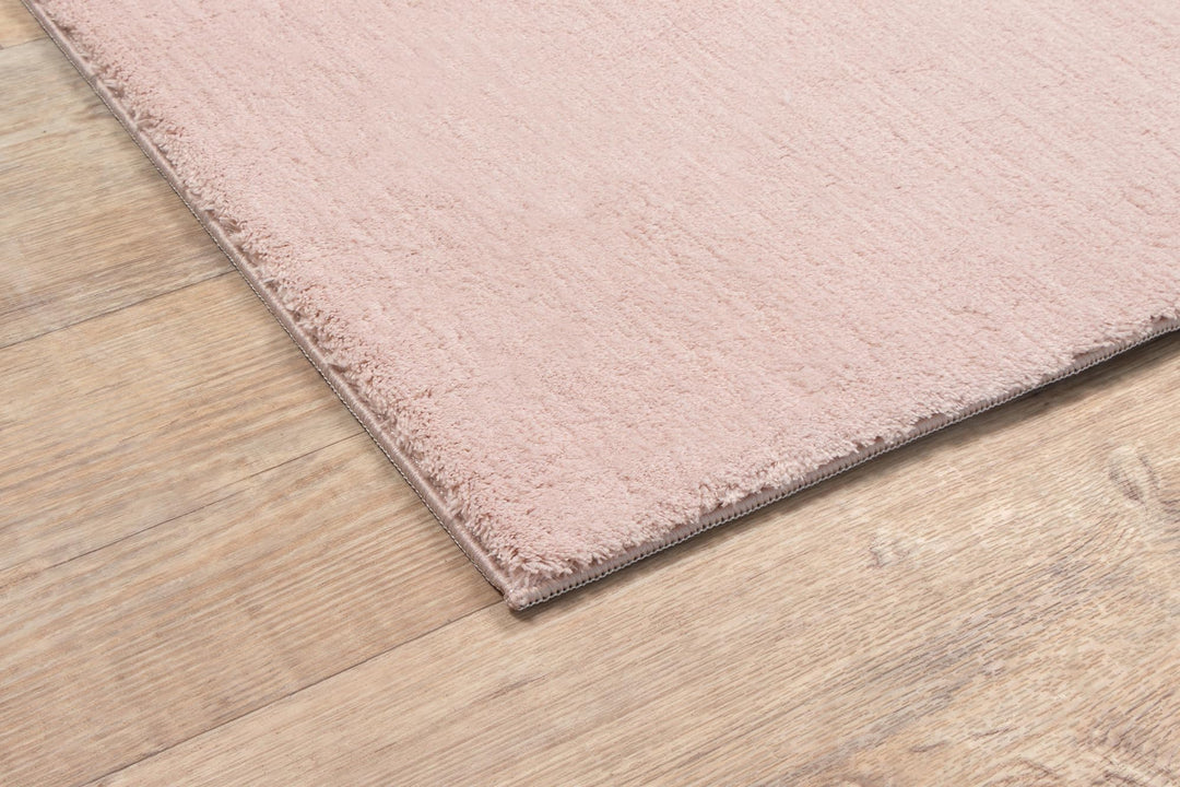 Kurzflor Teppich Felloptik Rosa waschbar 140x200 cm Wohnzimmer - Bild 7