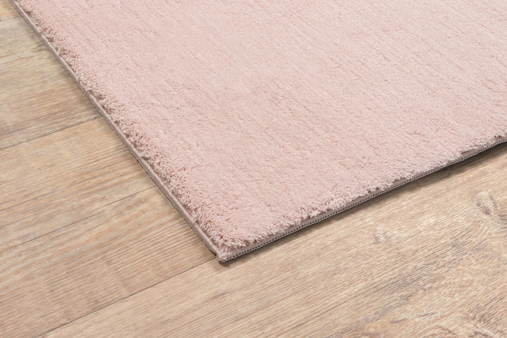 Kurzflor Teppich Felloptik Rosa waschbar 140x200 cm Wohnzimmer - Bild 7