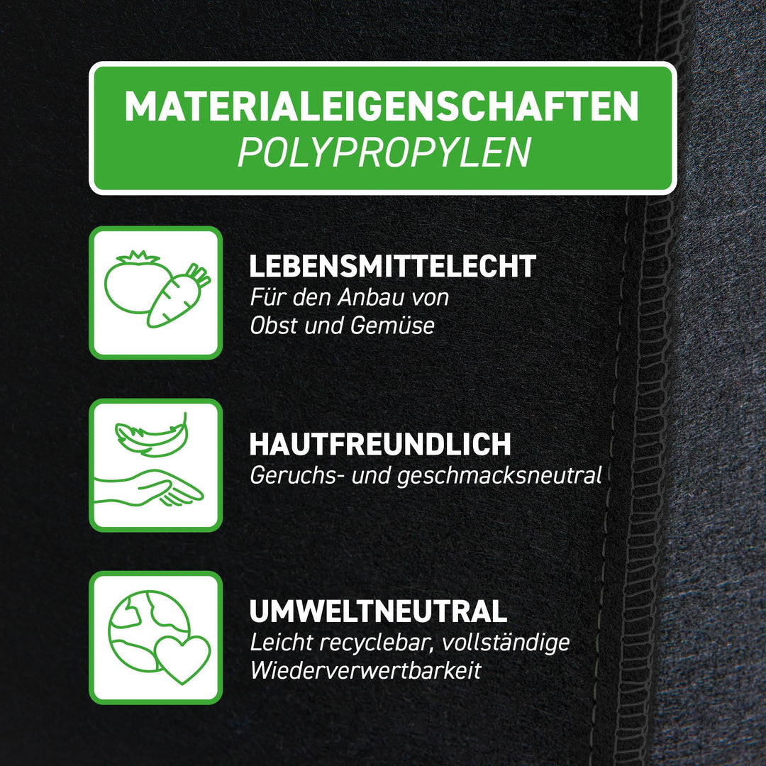 Pflanzsack Vliesstoff 30L 5er-Set für Tomaten Balkon Terrasse - Bild 3