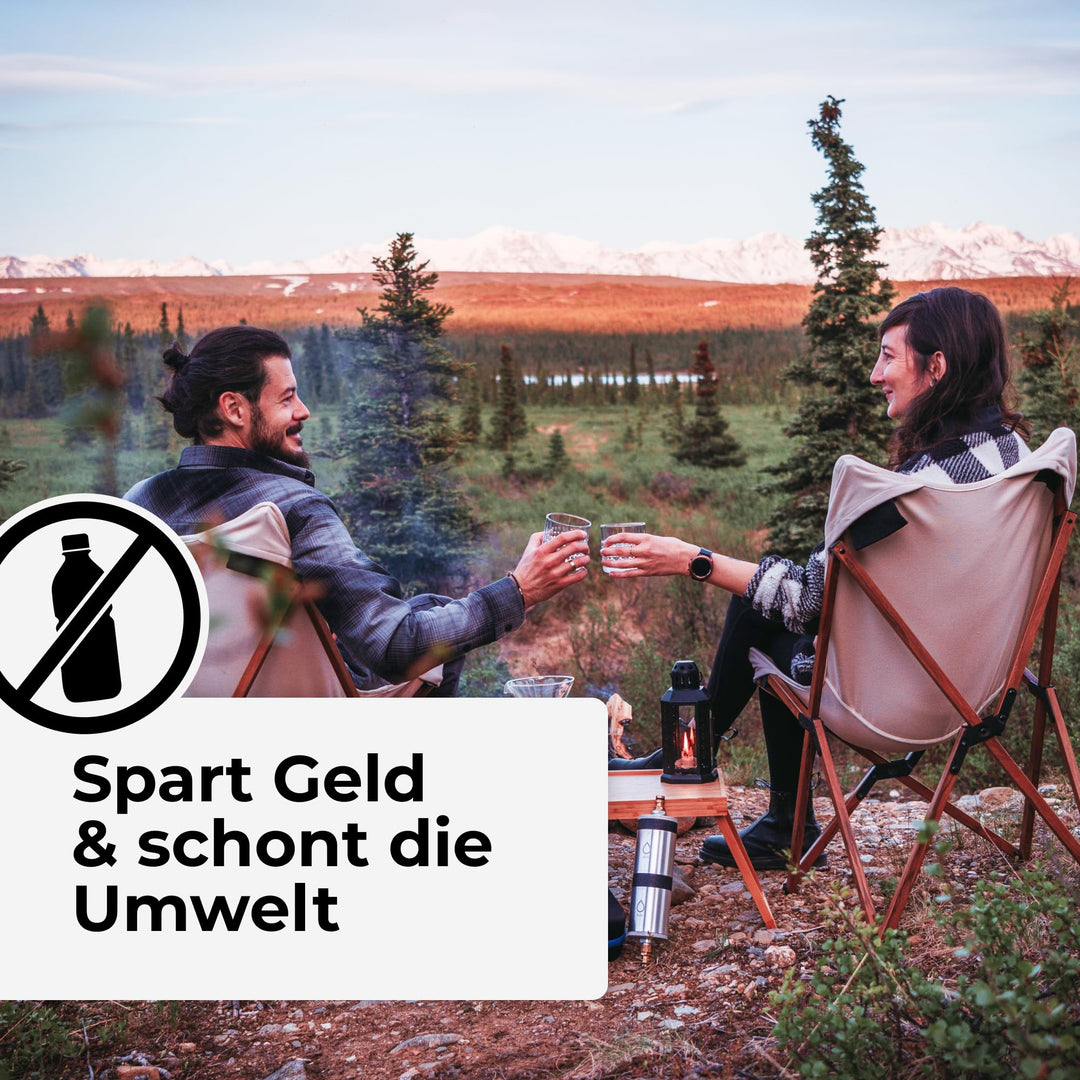 Wasserfilter Camping Aktivkohle-Block Alu Befüllfilter Mobil - Bild 8