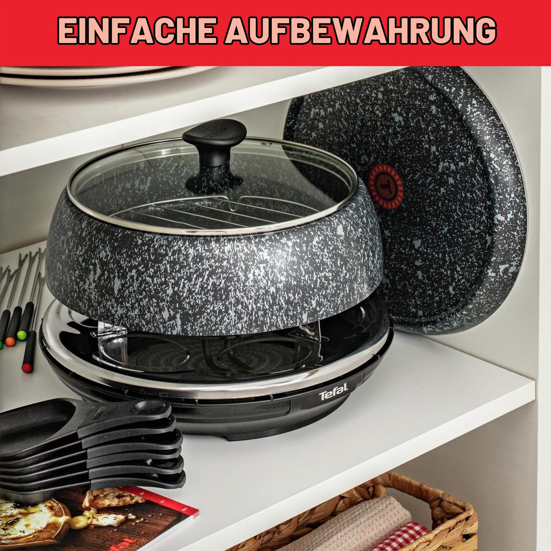 Raclette &amp; Fondue Set 6-in-1 für 6 Personen mit Steinoptik 850W - Bild 6