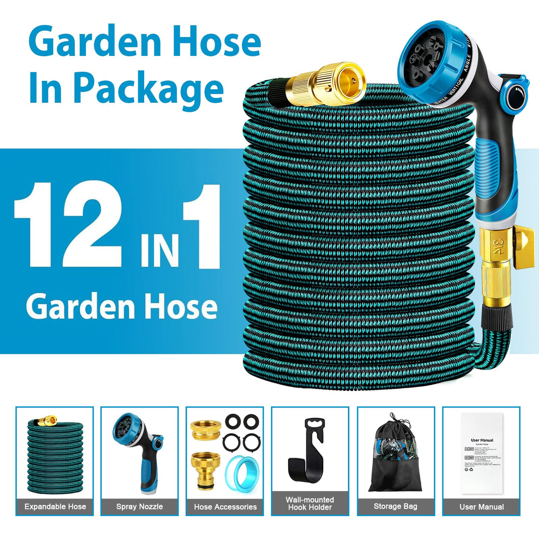 Flexibler Gartenschlauch 30m Dehnbar mit 10-Funktions-Sprühdüse - Bild 6