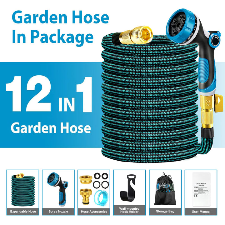 Flexibler Gartenschlauch 30m Dehnbar mit 10-Funktions-Sprühdüse - Bild 6