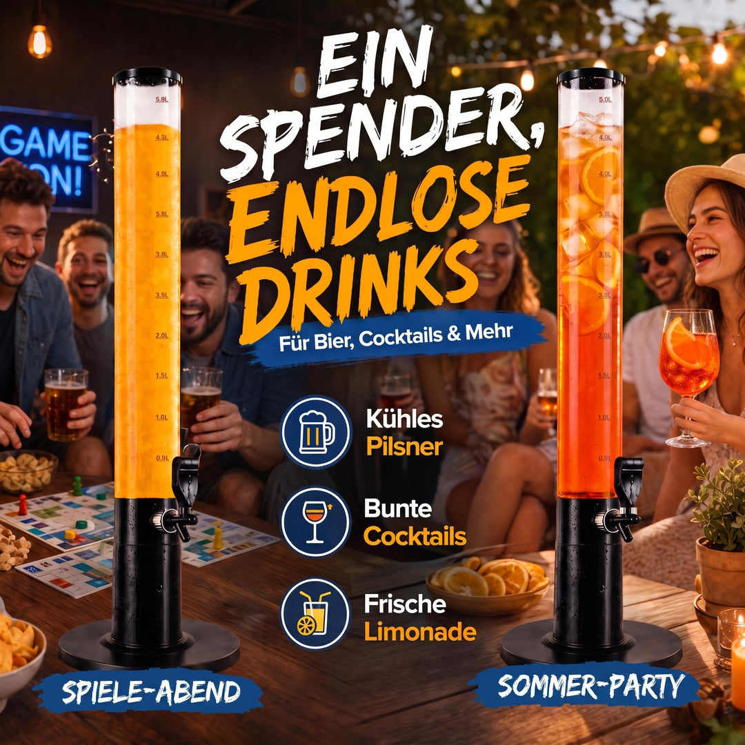 Bierzapfanlage 5L mit Eiskammer und Zapfhahn für Partys - Bild 4