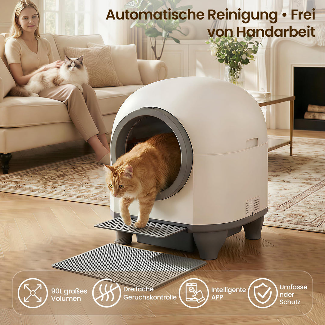 Selbstreinigendes Katzenklo 90L Automatisch mit App-Steuerung - Bild 2