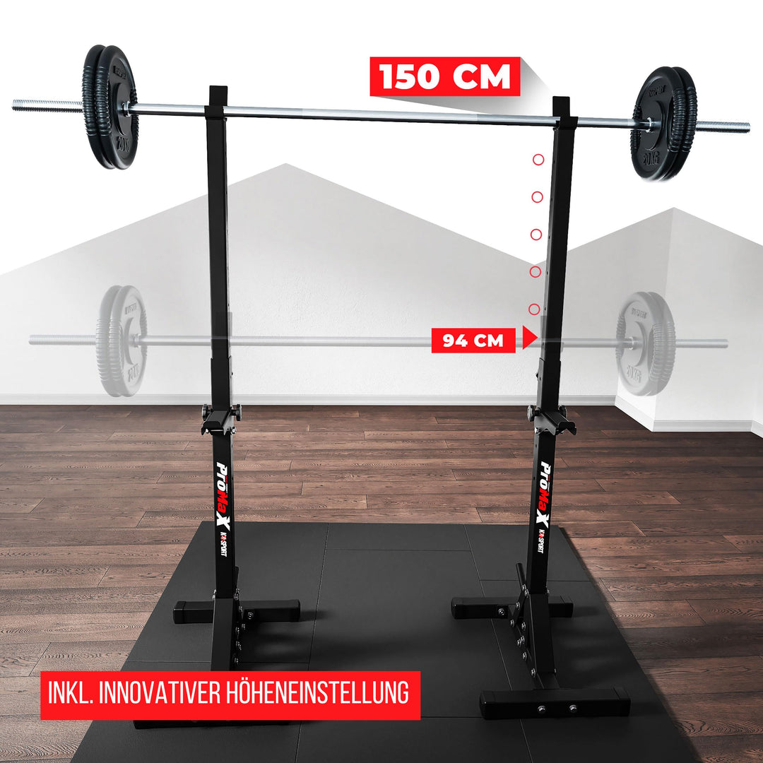 Squat Rack Stahl höhenverstellbar 250 kg für Home Gym - Bild 7