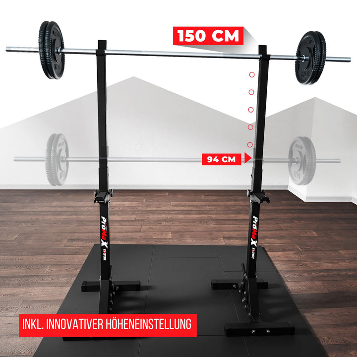 Squat Rack Stahl höhenverstellbar 250 kg für Home Gym - Bild 7