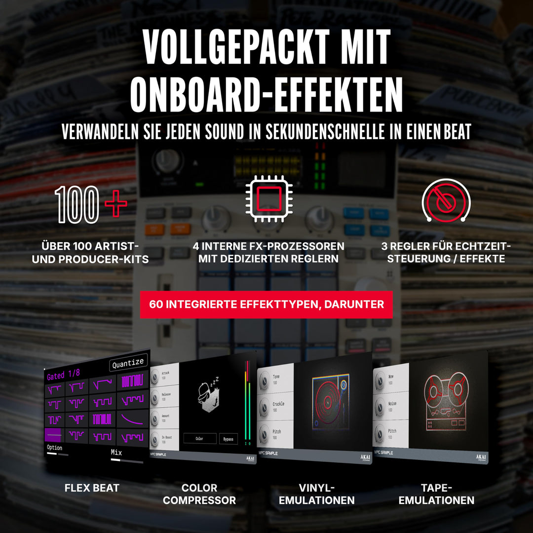 Sampler Standalone mit Sequenzer 16 Pads Akku 60 Effekte - Bild 6