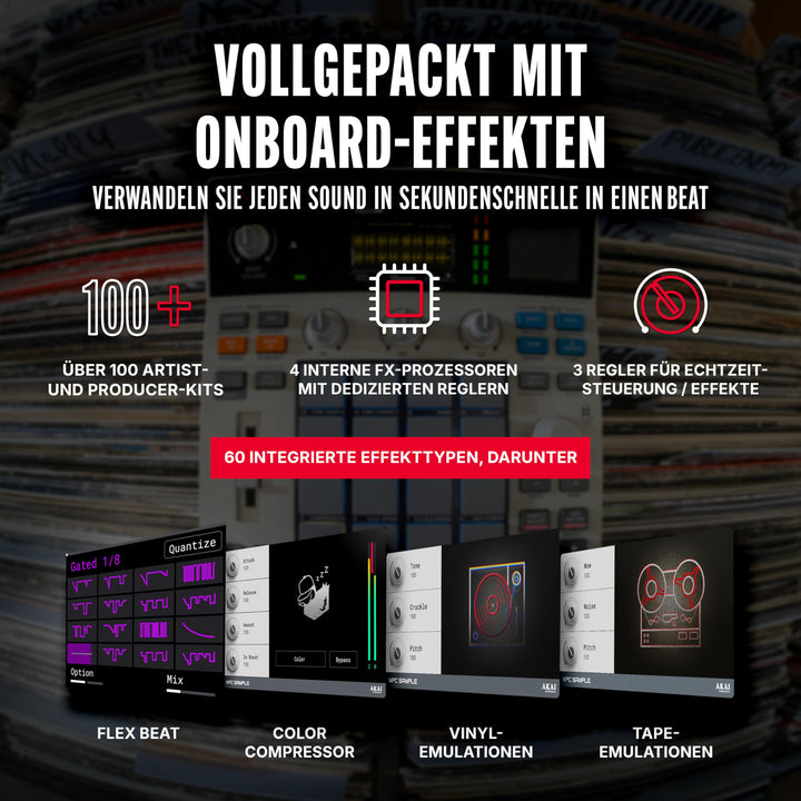 Sampler Standalone mit Sequenzer 16 Pads Akku 60 Effekte - Bild 6