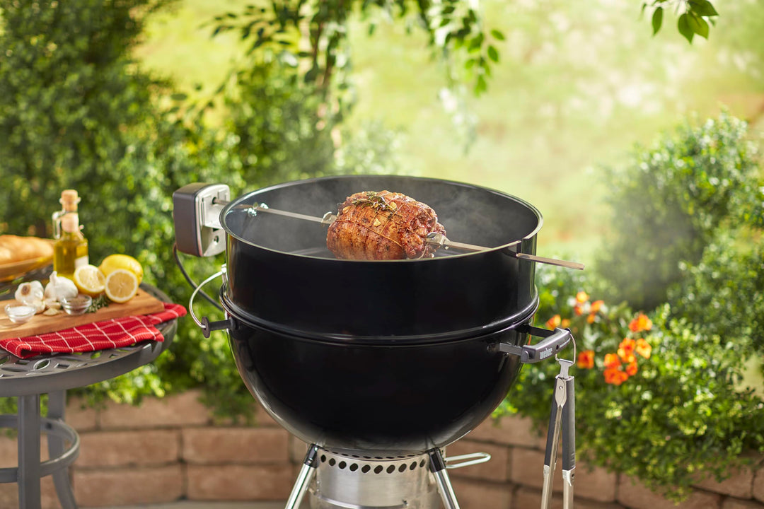Drehspieß für 57 cm Holzkohlegrill Edelstahl motorbetrieben - Bild 2