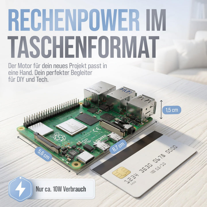 Raspberry Pi 4 Starter Set 8GB RAM 64GB mit Gehäuse &amp; Netzteil - Bild 8