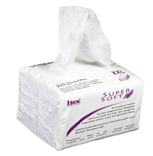 Baby-Pflegetücher trocken 900er-Pack Viskose 30x30 cm seifenfrei