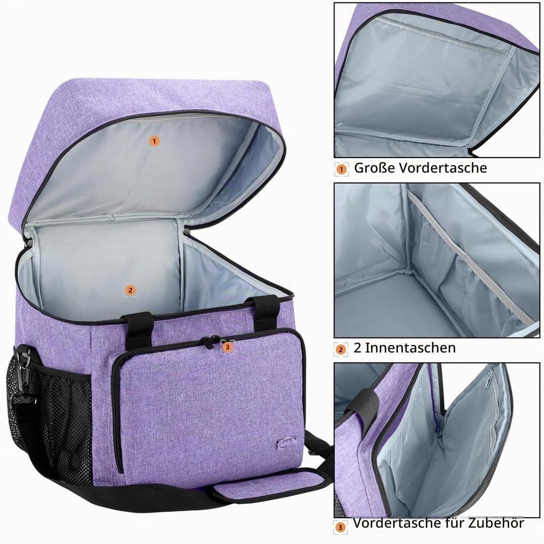 Overlocktasche Nylon mit Polsterung 33x30x34 cm fuer Serger - Bild 2