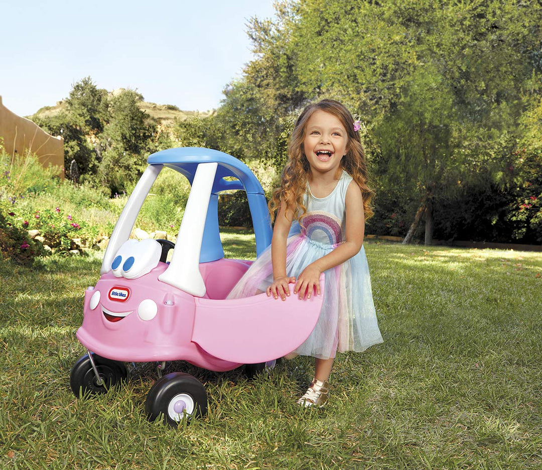 Rutschauto Prinzessin-Coupé mit Hupe &amp; Eltern-Schiebehandgriff - Bild 3