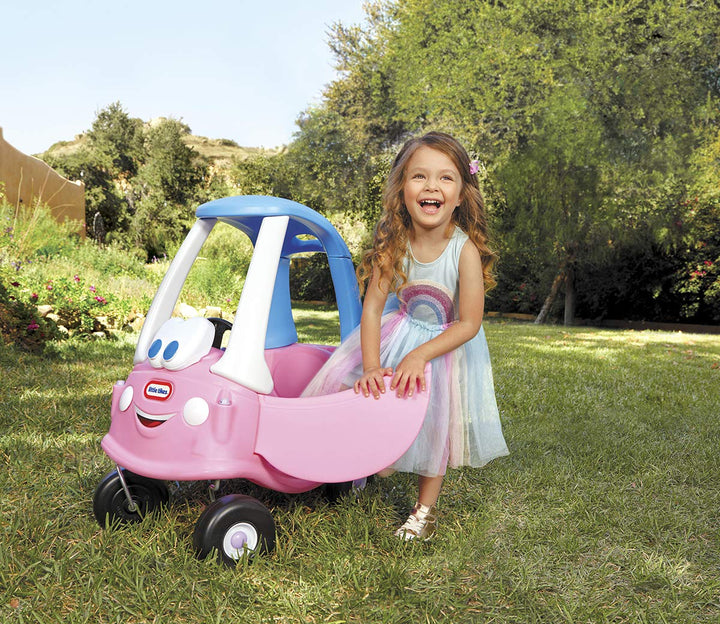 Rutschauto Prinzessin-Coupé mit Hupe &amp; Eltern-Schiebehandgriff - Bild 3
