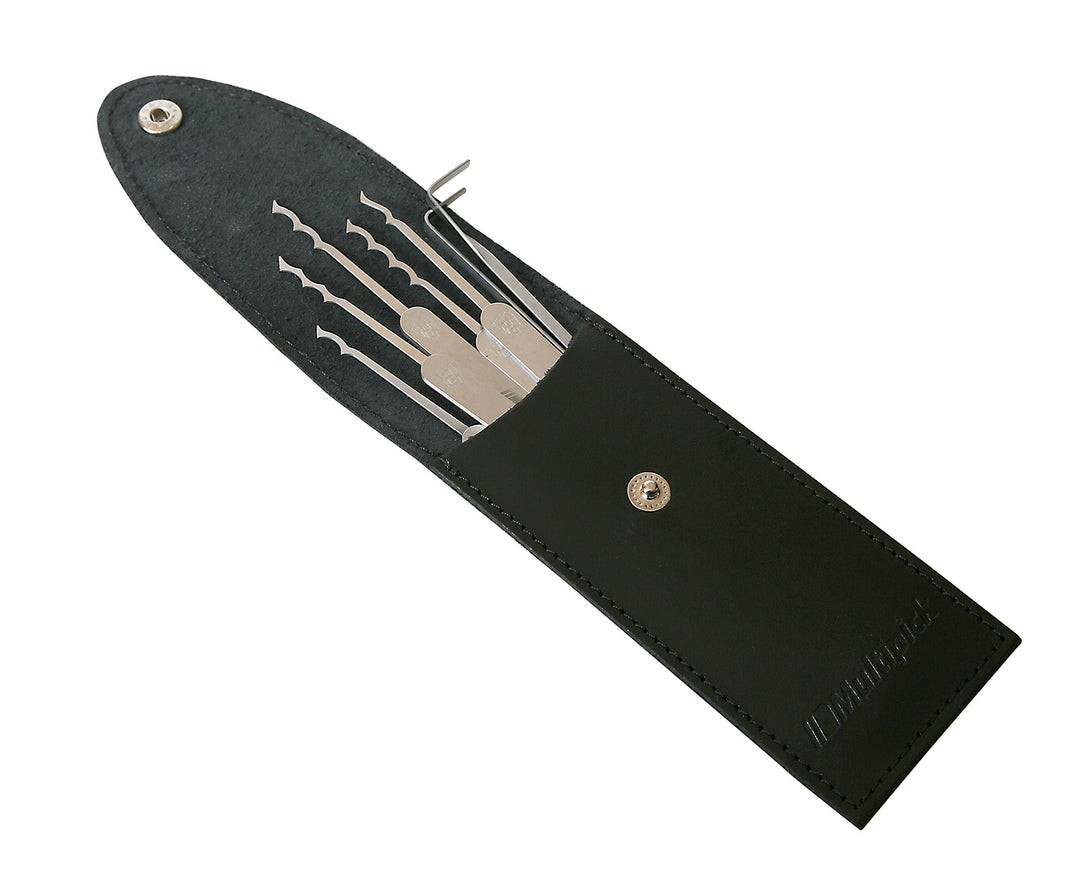 Lockpicking Set Bogota 7-teilig Federstahl im Leder-Etui - Bild 5