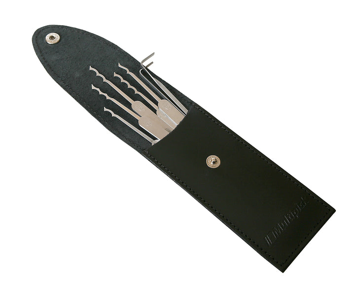 Lockpicking Set Bogota 7-teilig Federstahl im Leder-Etui - Bild 5
