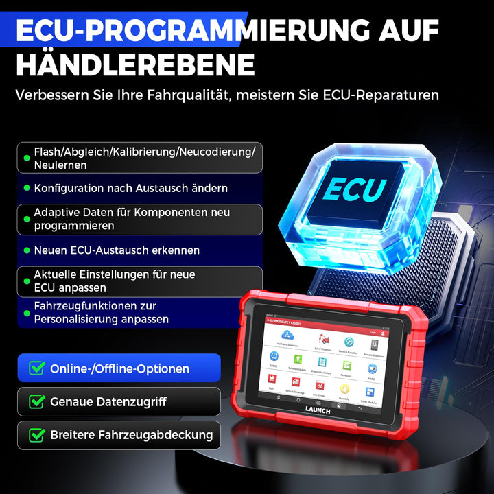 OBD2 Diagnosegerät bidirektional mit ECU-Codierung für alle KFZ - Bild 2