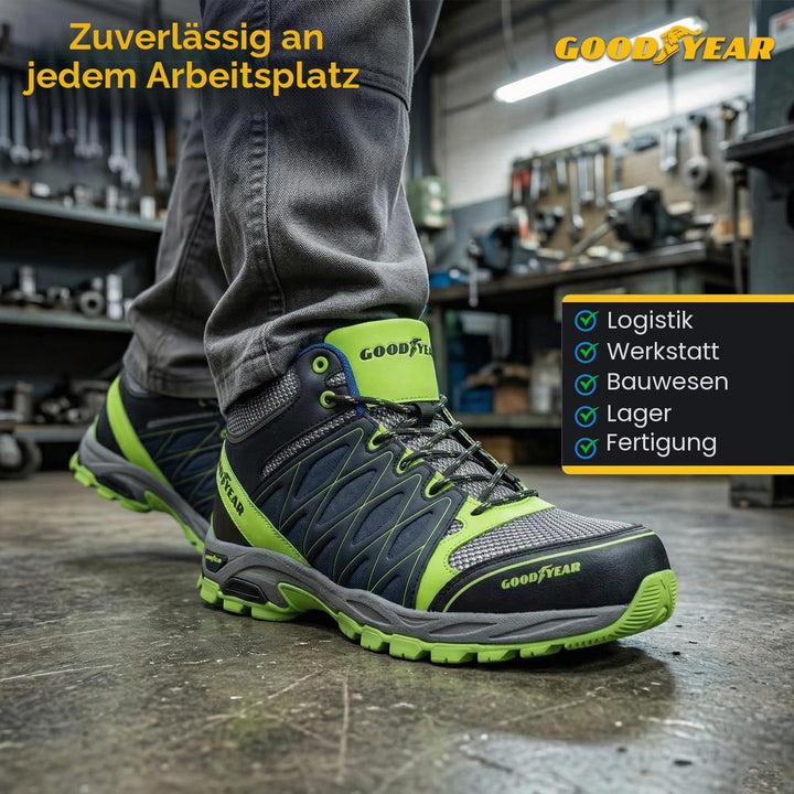 Sicherheitsstiefel S1P SRA Herren gelb-blau Verbundkappe leicht - Bild 8