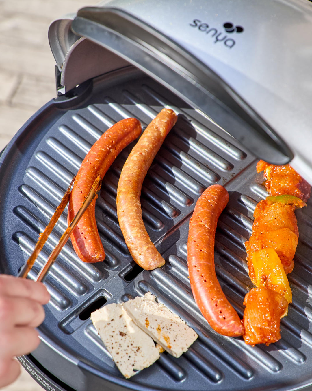 Elektrogrill 2-in-1 Stand &amp; Tisch rund 40 cm Ø Antihaft 2200W - Bild 7