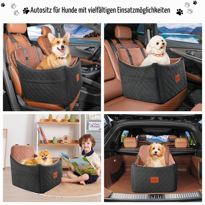 Hunde-Autositz mit Sitzerhöhung Memory-Schaum waschbar für kleine Hunde - Bild 7