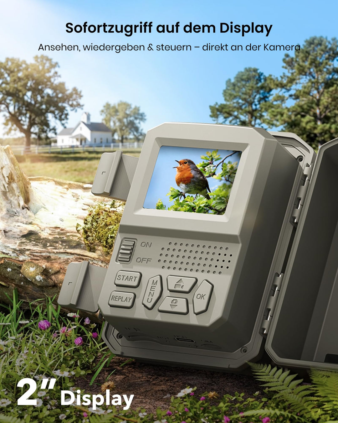 Wildkamera Solar 4K 64MP mit App-Übertragung ohne Abo - Bild 6