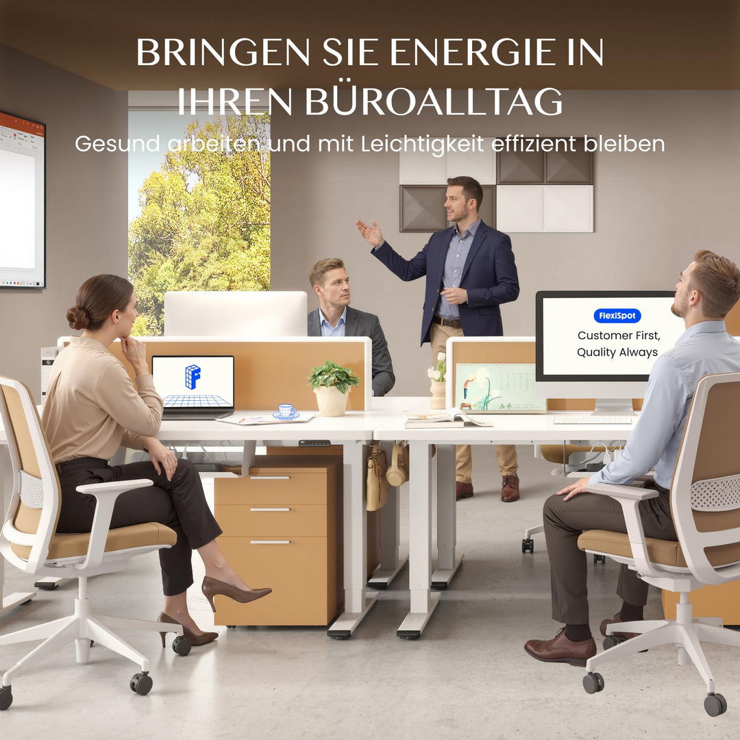 Schreibtisch-Gestell höhenverstellbar Doppelmotor 70–119 cm Home Office - Bild 12