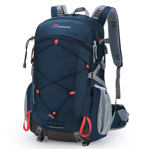 Wanderrucksack 40L Nylon mit Regenhülle für Trekking & Camping