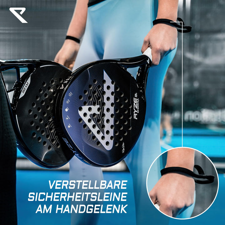 Padel Schläger Kohlefaser &amp; Fiberglas ultraleicht 360g Unisex - Bild 6