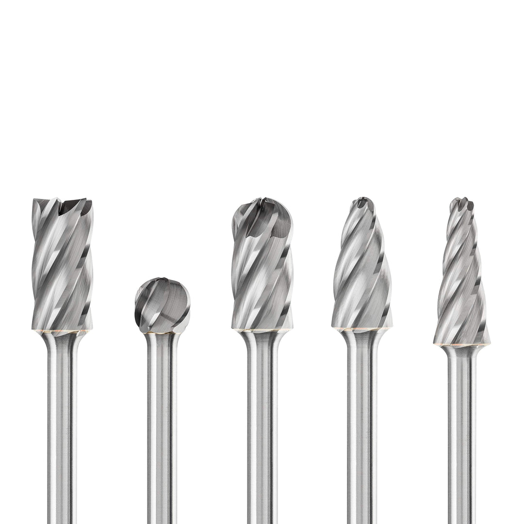 HM-Frässtift-Set Aluminium 5-teilig Schaft-ø 6 mm Zahnung ALU - Bild 2