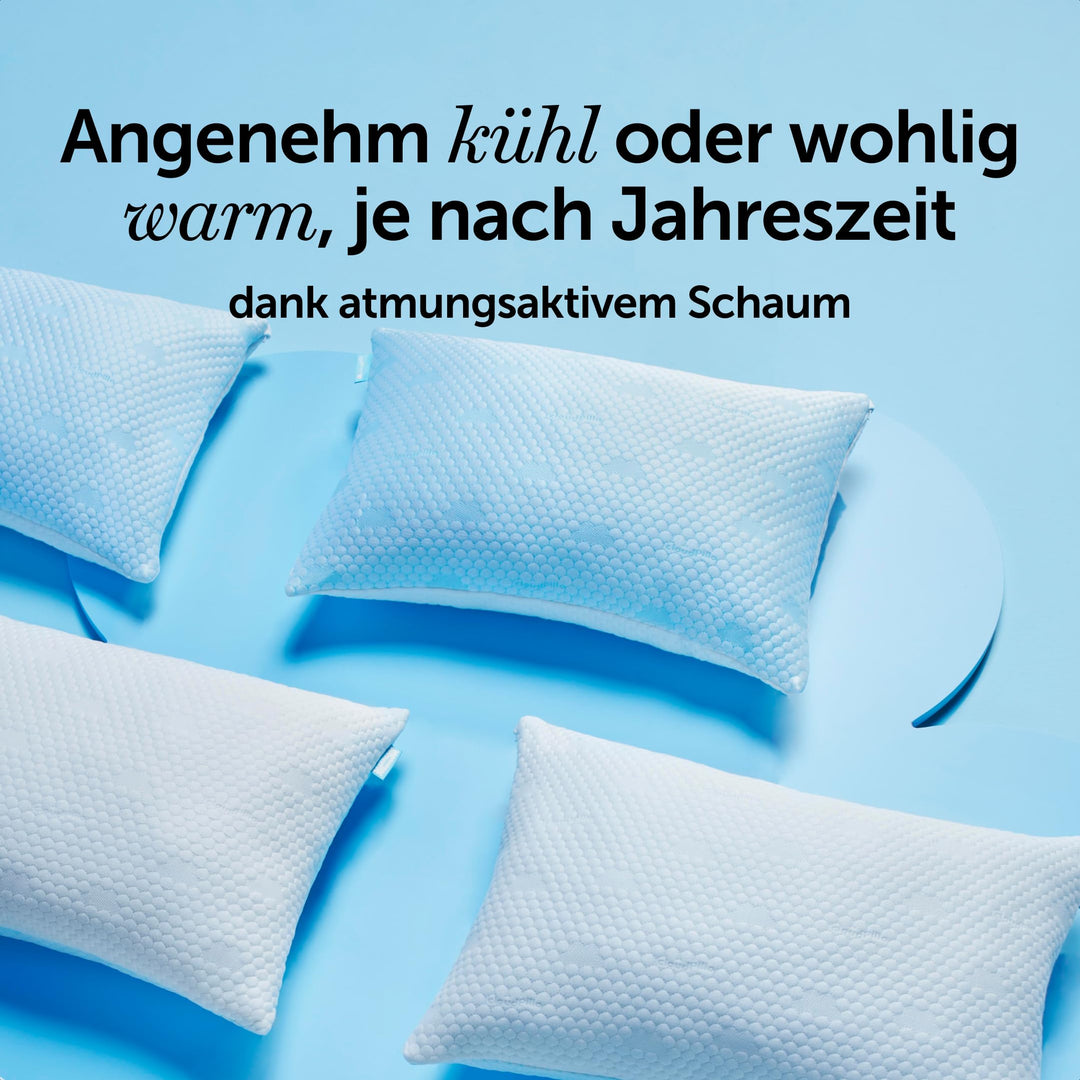 Kopfkissen Memory Foam 40x80 cm höhenverstellbar beidseitig - Bild 7
