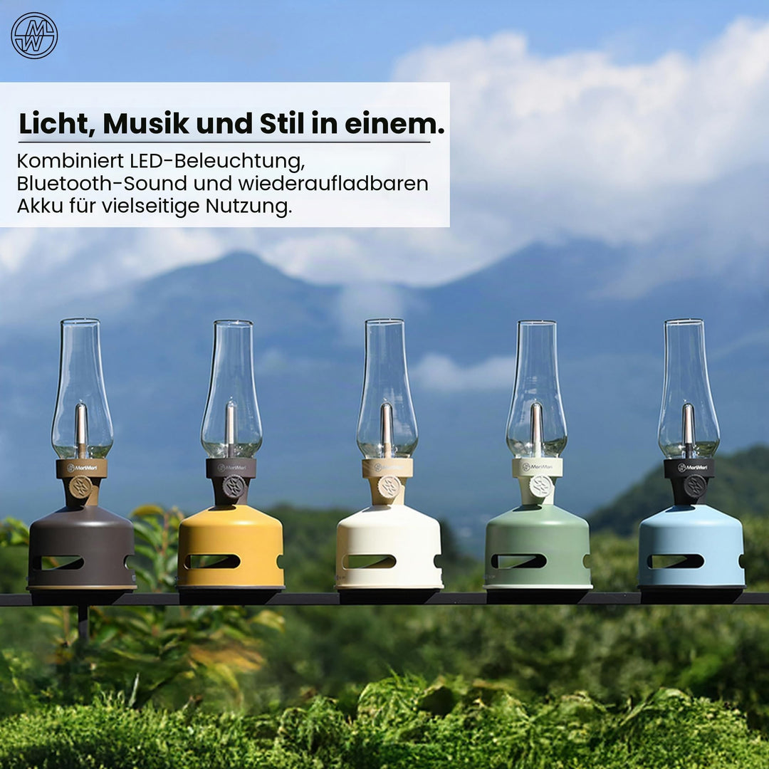 LED-Leuchte mit Bluetooth-Lautsprecher Corn-Gold Outdoor dimmbar - Bild 5
