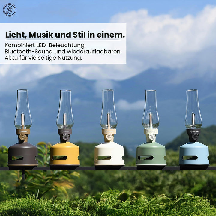 LED-Leuchte mit Bluetooth-Lautsprecher Corn-Gold Outdoor dimmbar - Bild 5