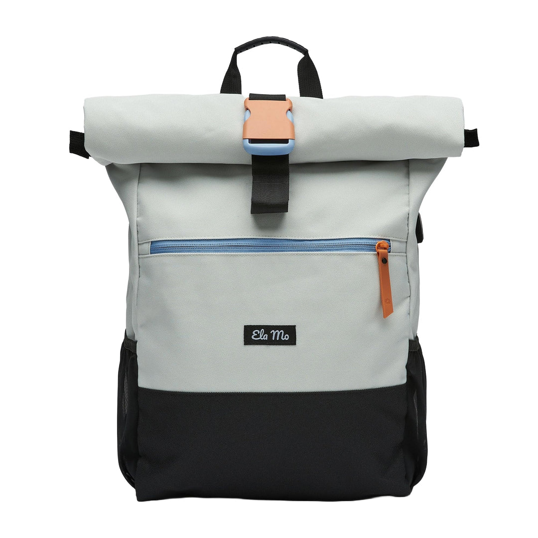 Rolltop Rucksack Damen 18-26 L mit Laptopfach 17 Zoll &amp; USB