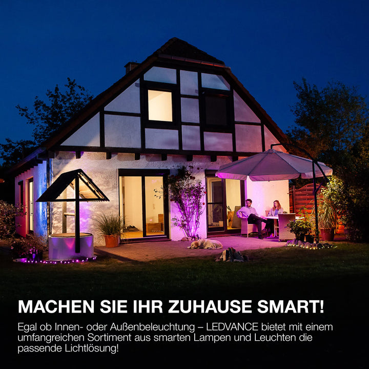 Smarte LED Deckenleuchte Weiss 450mm Tunable White dimmbar - Bild 8