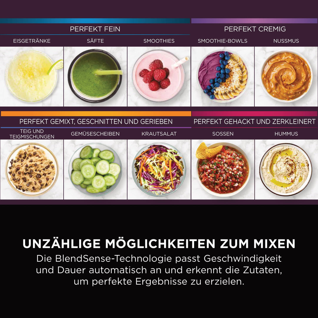 Mixer Küchenmaschine 3-in-1 mit BlendSense-Technologie 2,1L Stone Gold