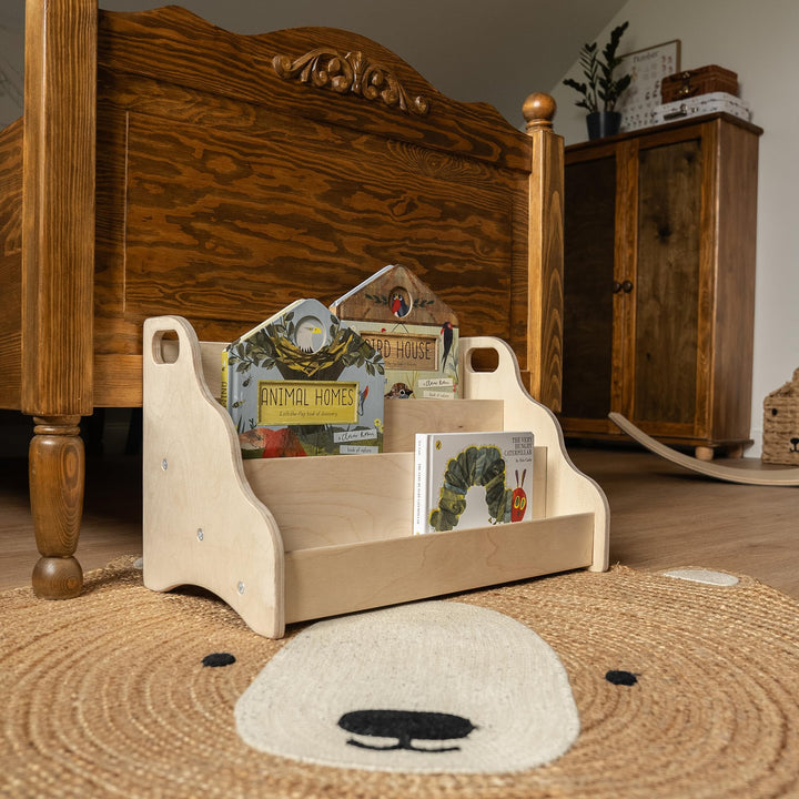Bücherregal Kinder Holz freistehend ohne Bohren mit Griffen - Bild 6