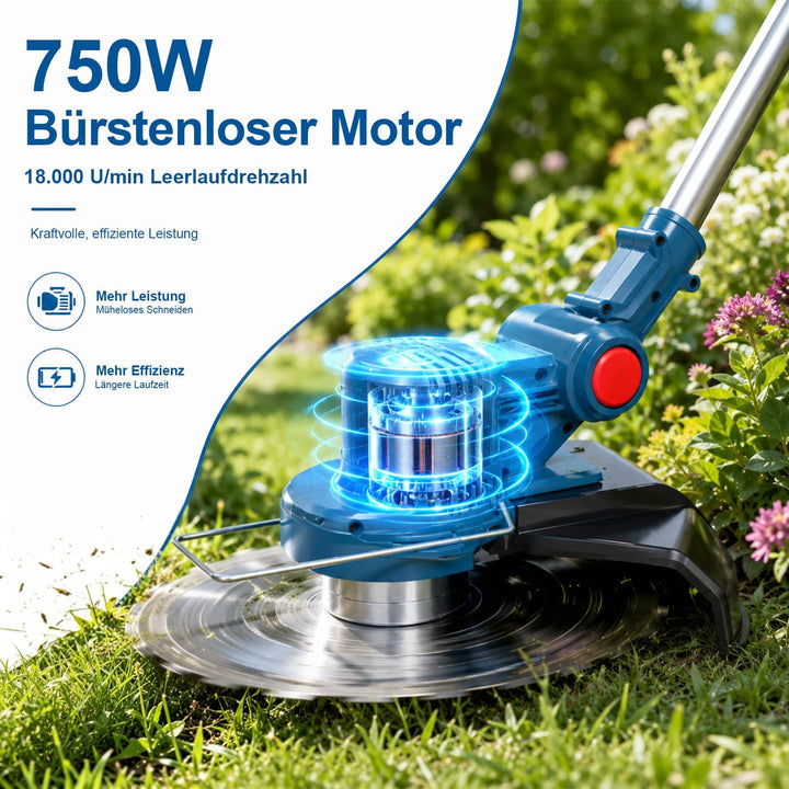 Akku Rasentrimmer 3-in-1 bürstenlos für Makita 18V Akkus - Bild 2
