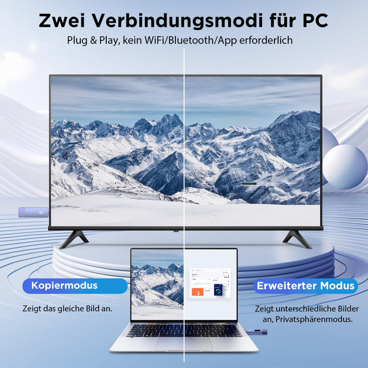 HDMI Funk-Set Transmitter &amp; Receiver 1080P 4K bis 30m kabellos - Bild 4
