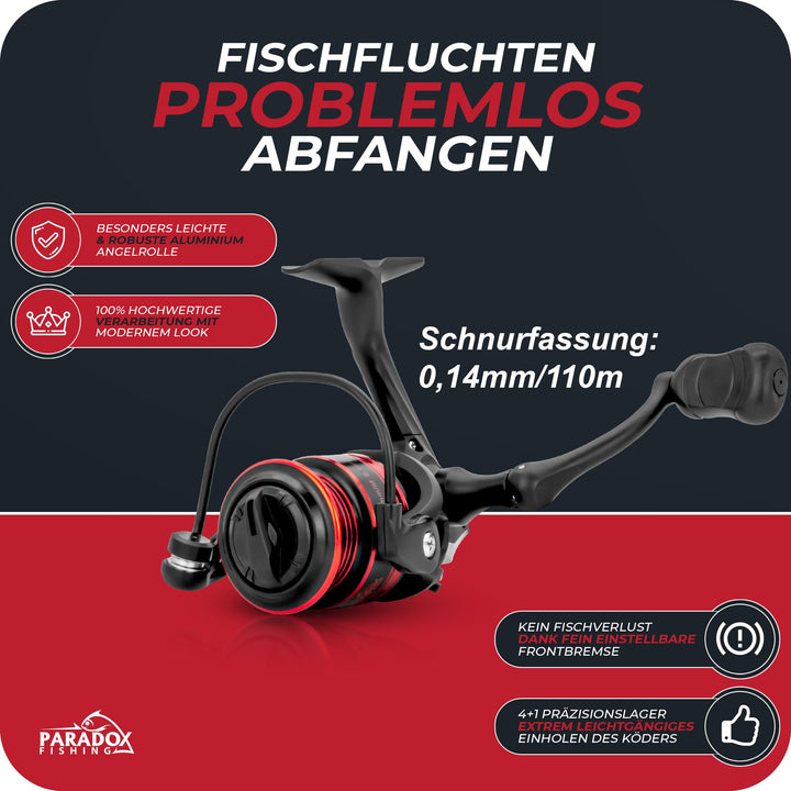 Ultralight Angelset Forellenrute 1,85m mit Rolle 1000 Spoon - Bild 6